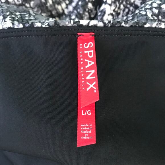 Spanx‎ Leggings Womens Large Gray Faux Leather Snake Shine Compression 20324R - Picture 10 of 16